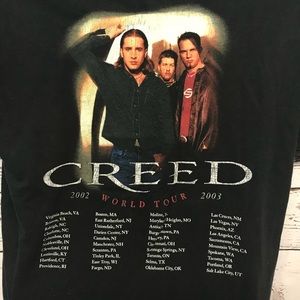Creed Concert T Shirt 2003 World Tour